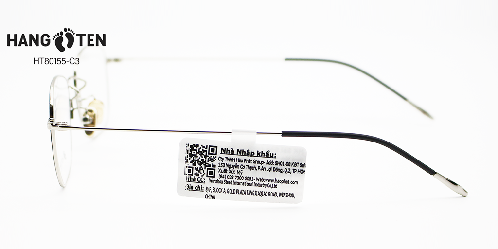 Gọng Kính Hợp Kim HangTen HT80155 C3 - Hình 5