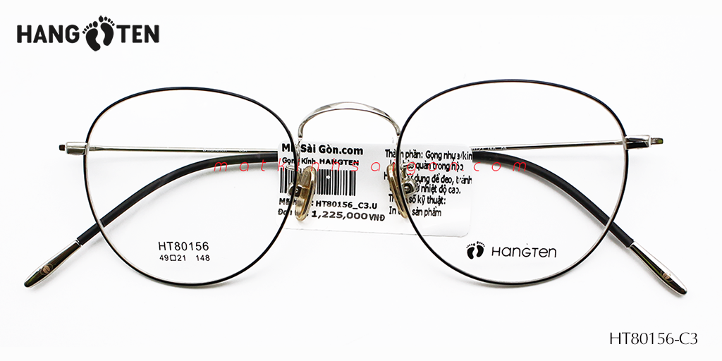Gọng Kính Hợp Kim HangTen HT80156 C3 - Hover