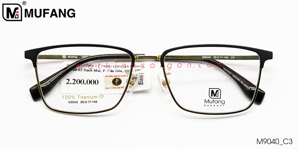 Gọng Kính B-Titanium Mufang M9040 C3 - Hover
