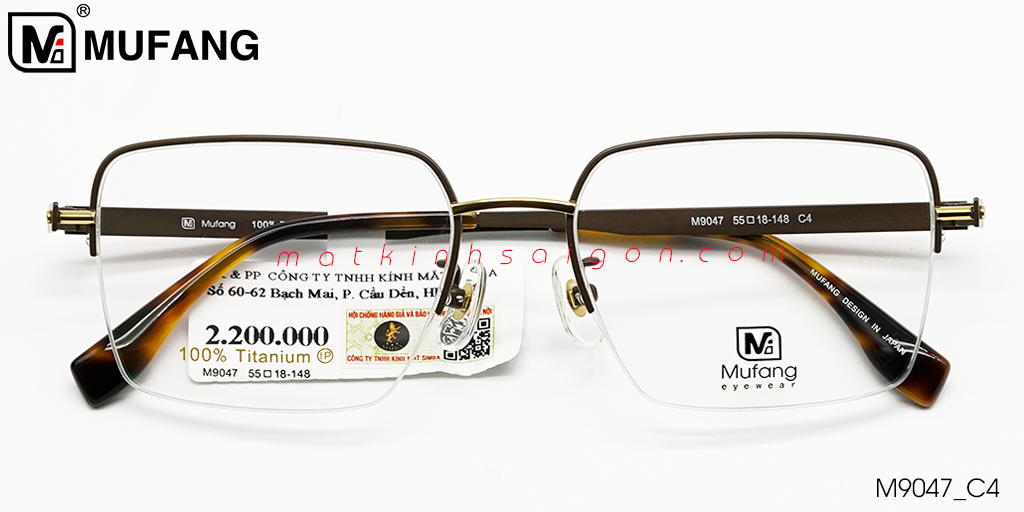 Gọng Kính B-Titanium Mufang M9047 C4 - Hover