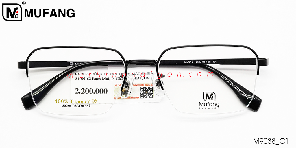 Gọng Kính B-Titanium Mufang M9048 C1 - Hover