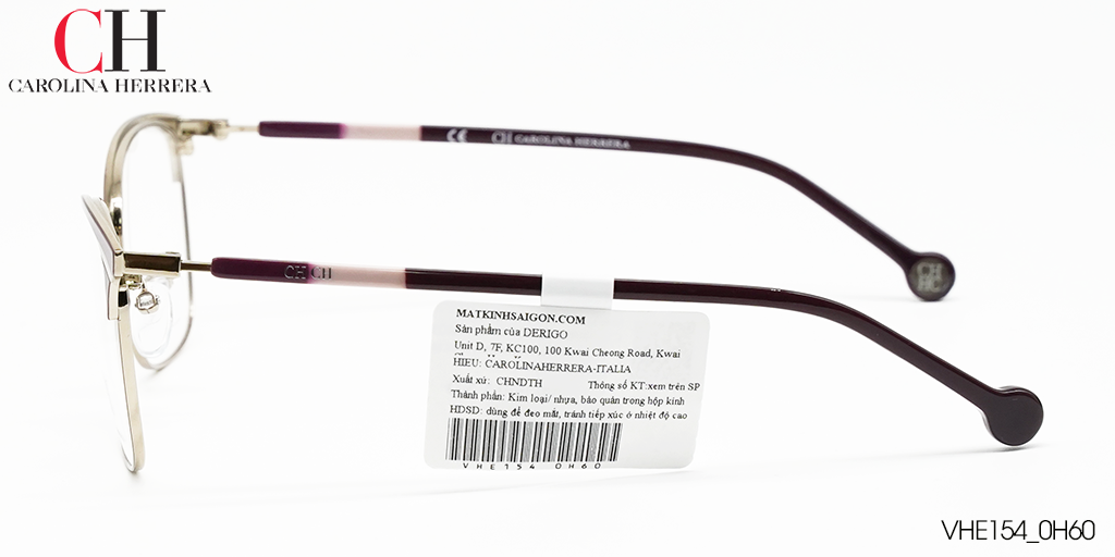GỌNG KÍNH TITANIUM CAROLINA HERRERA VHE154 0H60 - Hình 6