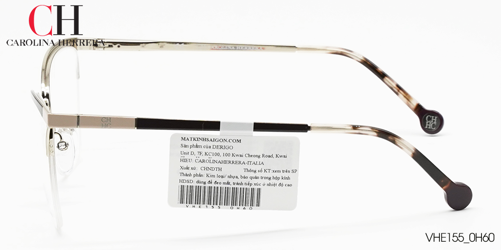 GỌNG KÍNH TITANIUM CAROLINA HERRERA VHE155 0H60 - Hình 6