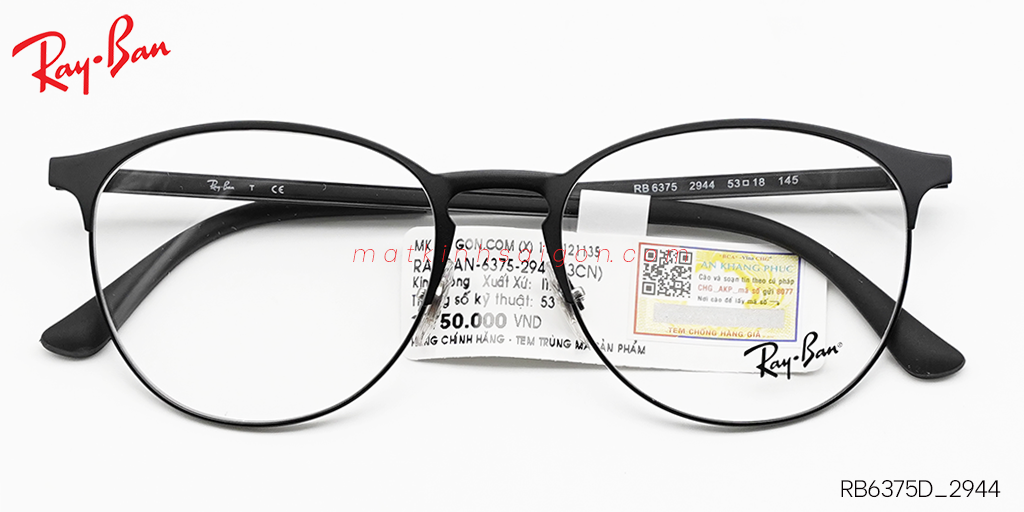 Gọng Kính Hợp Kim Metal RayBan RB6375D_2944 - Hover