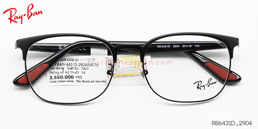 Gọng Kính Hợp Kim Metal RayBan RB6431D_2904 - Hover