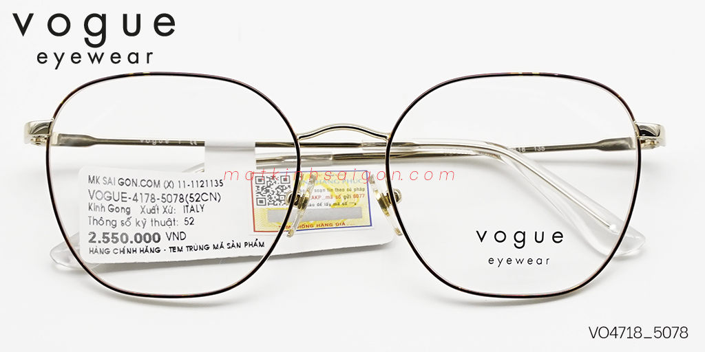 Gọng Kính Hợp Kim Metal Vogue VO4718_5078 - Hover