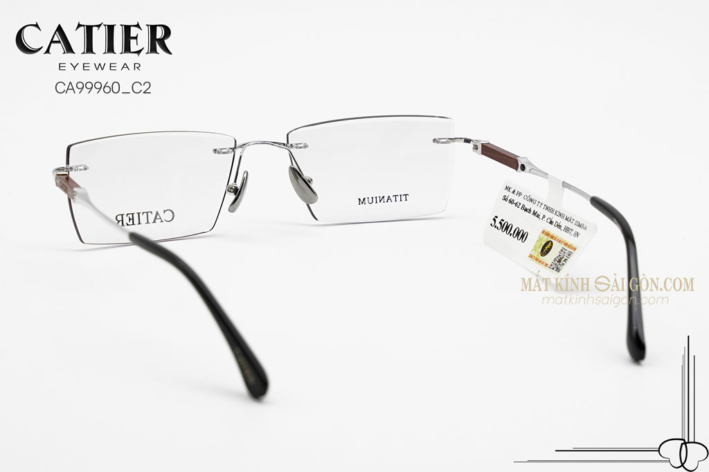 Gọng Kính Khoan Catier CA99960 C2 - Hình 5