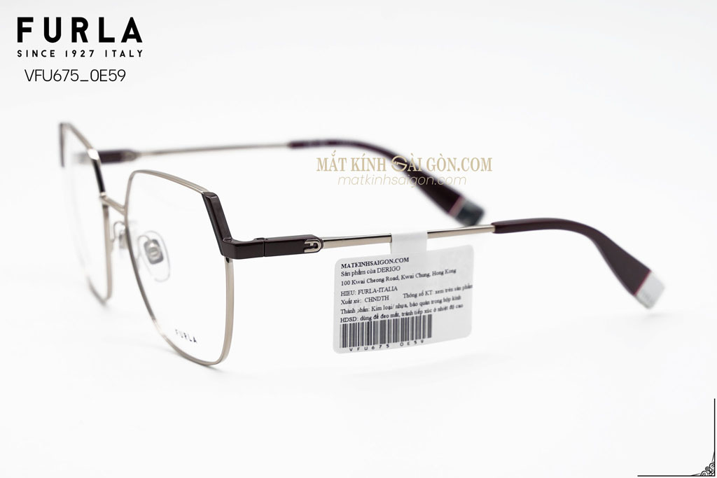 Gọng Kính Furla VFU675 0E59 - Hình 7