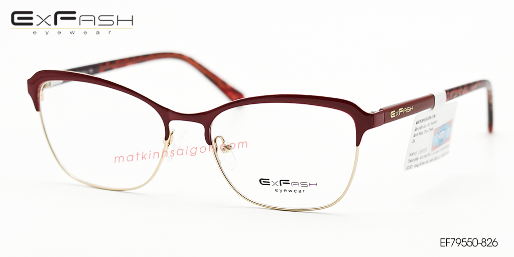 Gọng Kính Hợp Kim Exfash EF79550-826