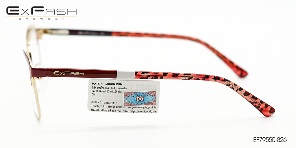 Gọng Kính Hợp Kim Exfash EF79550-826 - Hình 5