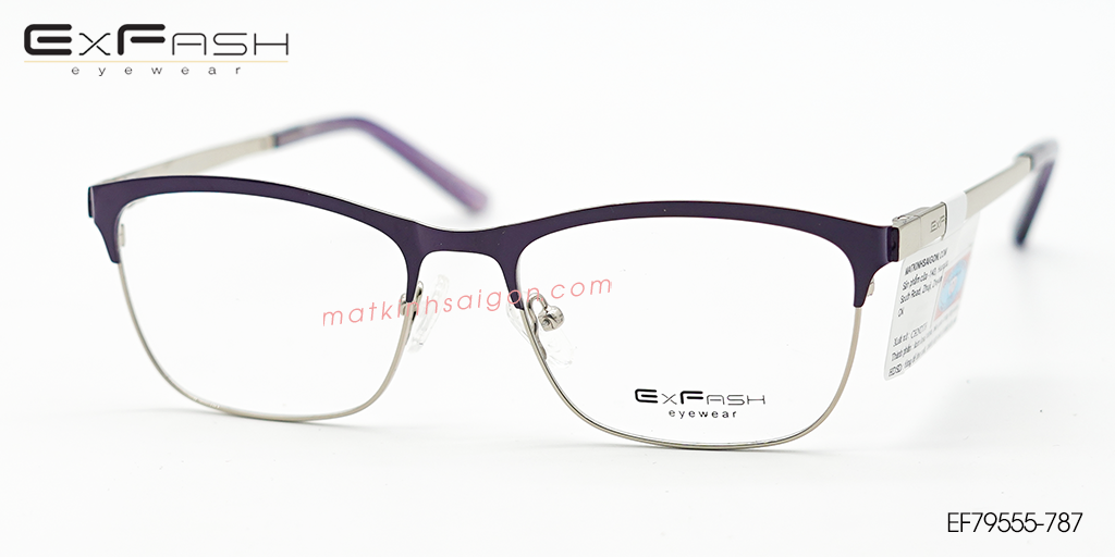 Gọng Kính Hợp Kim Exfash EF79555-787