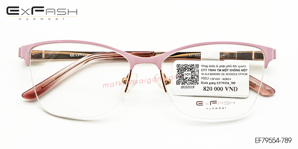 Gọng Kính Hợp Kim Exfash EF79554-789 - Hover