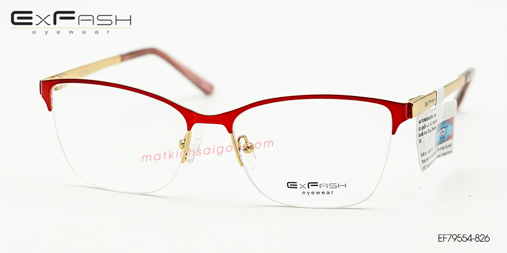 Gọng Kính Hợp Kim Exfash EF79554-826