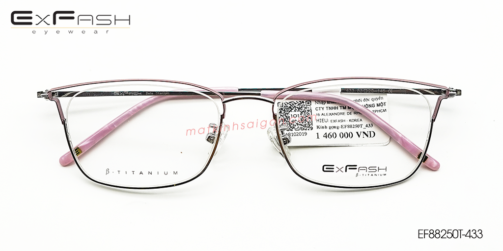 Gọng Kính B-Titanium Exfash EF88250T 433 - Hover