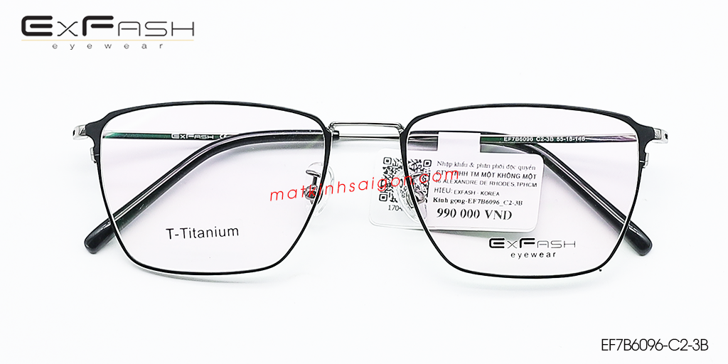 Gọng Kính B-Titanium Exfash EF7B6096-C2-3B - Hover