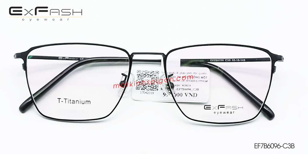 Gọng Kính B-Titanium Exfash EF7B6096-C3B - Hover
