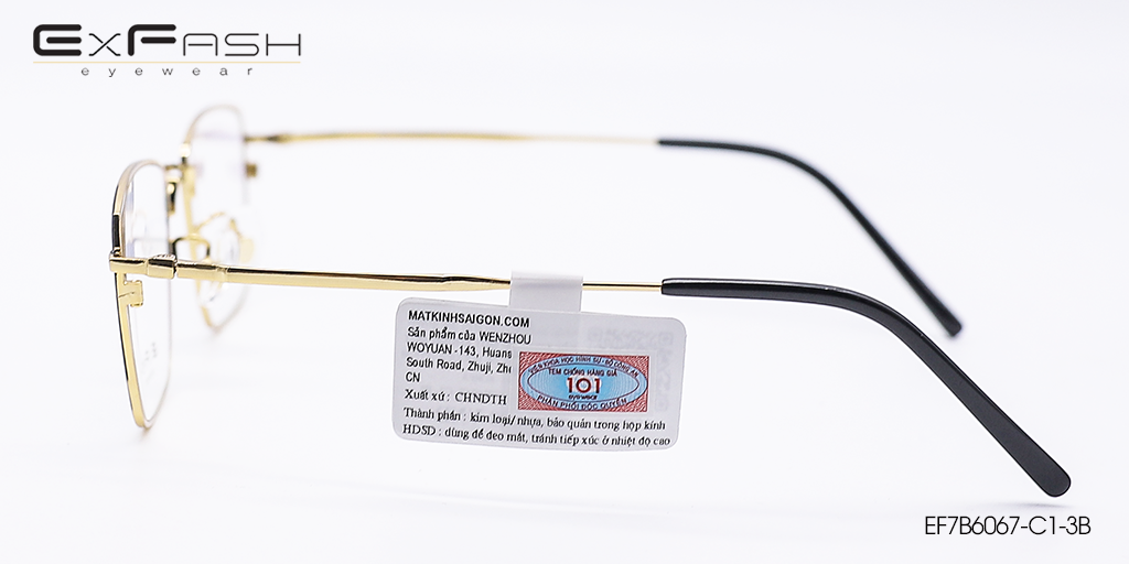 Gọng Kính B-Titanium Exfash EF7B6067-C1-3B - Hình 5