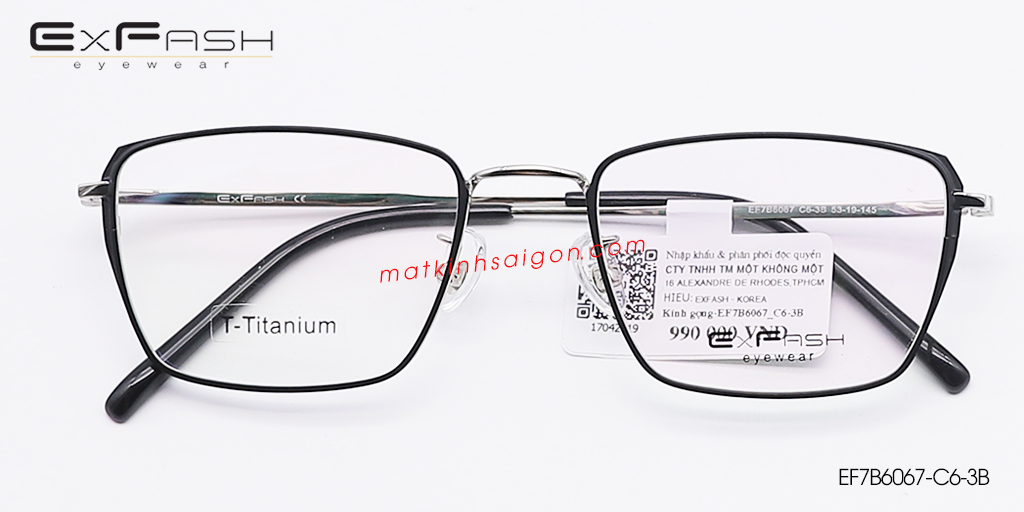 Gọng Kính B-Titanium Exfash EF7B6067-C6-3B - Hover