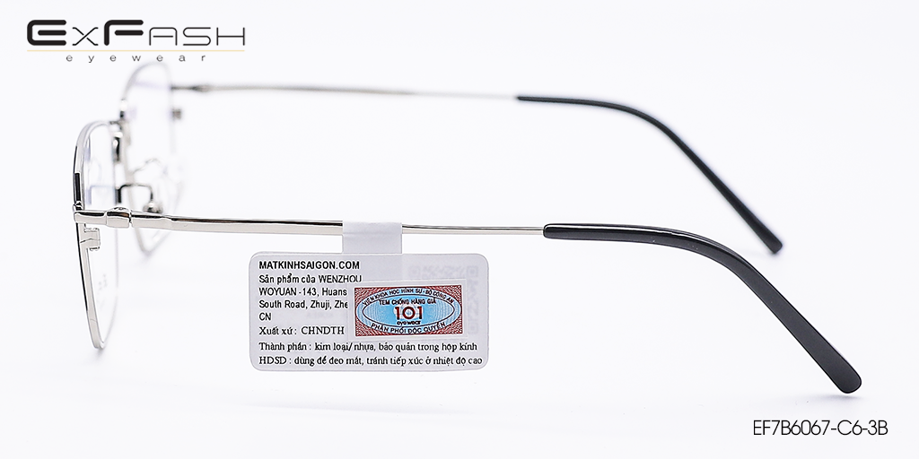 Gọng Kính B-Titanium Exfash EF7B6067-C6-3B - Hình 5