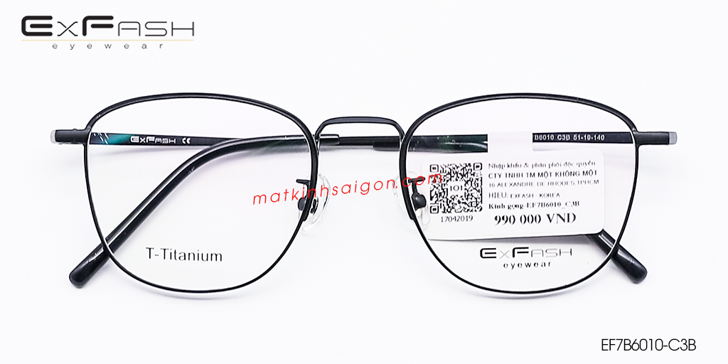 Gọng Kính B-Titanium Exfash EF7B6106 C3B - Hình 3