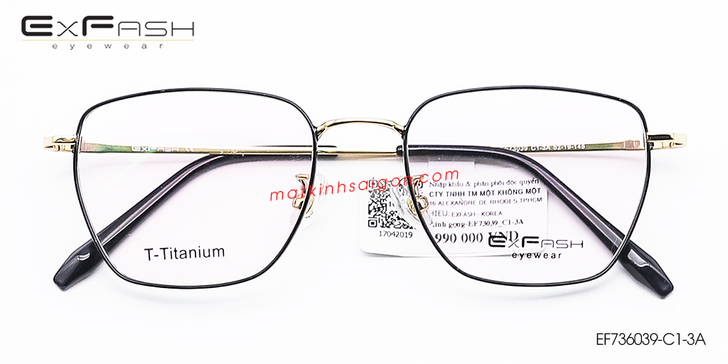 Gọng Kính B-Titanium Exfash EF736039-C1-3A