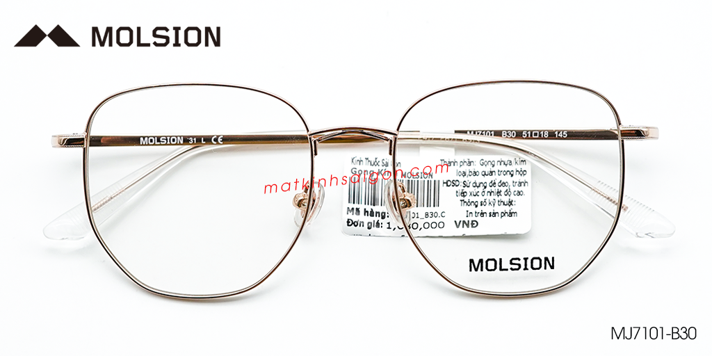 Gọng Kính Molsion MJ7101 B30 - Hover