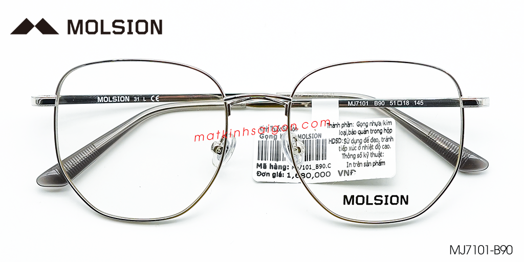 Gọng Kính Molsion MJ7101 B90 - Hover