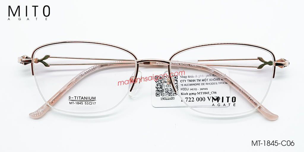 Gọng Kính B-Titanium MITO MT1845-C06 - Hover