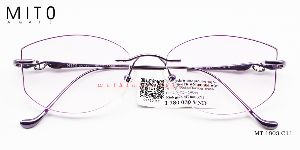 Gọng Kính Khoan  MITO MT1803C11 - Hover