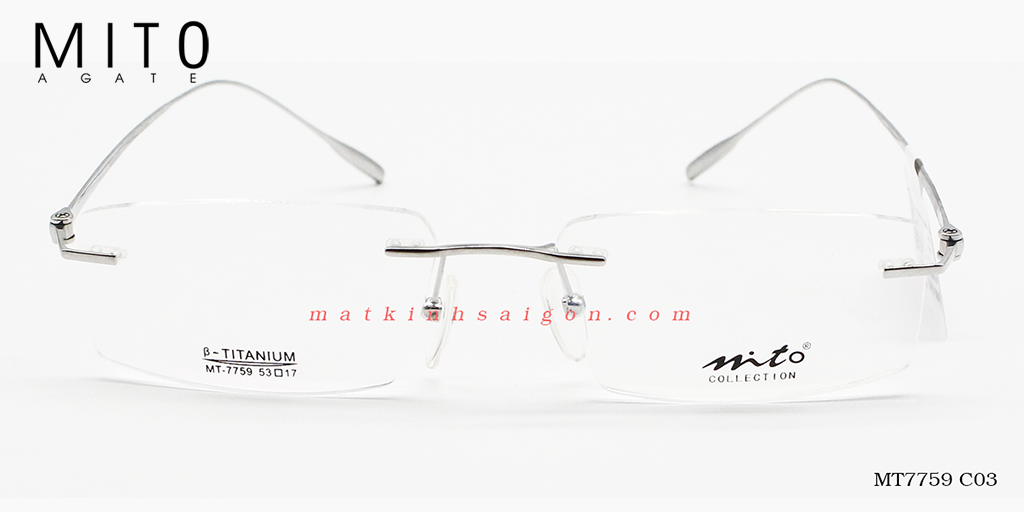 Gọng Kính Khoan  MITO MT7759C03 - Hình 3