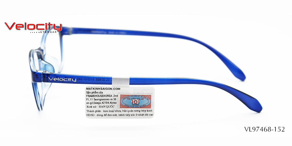 GỌNG KÍNH NHỰA NỮ VELOCITY VL97468-152 - Hình 5