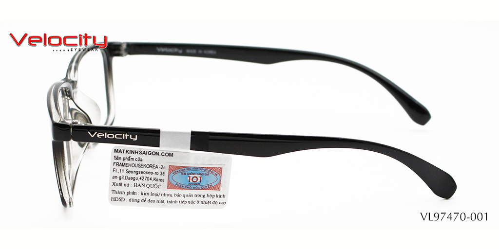 GỌNG KÍNH NHỰA VELOCITY VL97470-001 - Hình 5