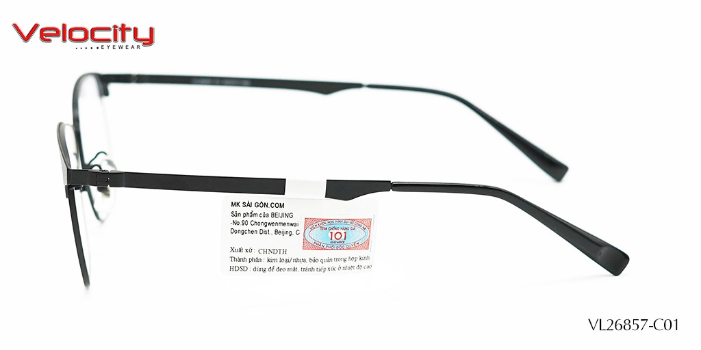 GỌNG KÍNH HỢP KIM VELOCITY VL26857-C01 - Hình 5