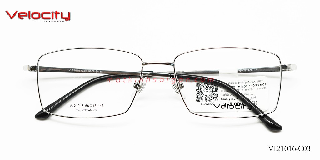 GỌNG KÍNH NAM HỢP KIM VELOCITY VL21016-C03 - Hover