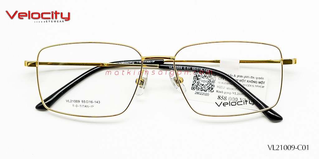 GỌNG KÍNH NAM T-Β-TITAN VELOCITY VL21009-C01 - Hover