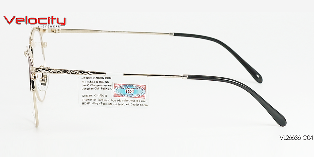 GỌNG KÍNH HỢP KIM VELOCITY VL26636-C04 - Hình 5
