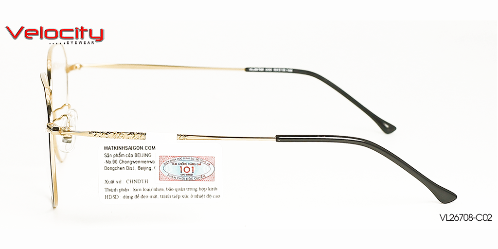 GỌNG KÍNH HỢP KIM VELOCITY VL26708-C02 - Hình 5