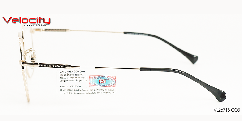 GỌNG KÍNH HỢP KIM VELOCITY VL26718-CO3 - Hình 5