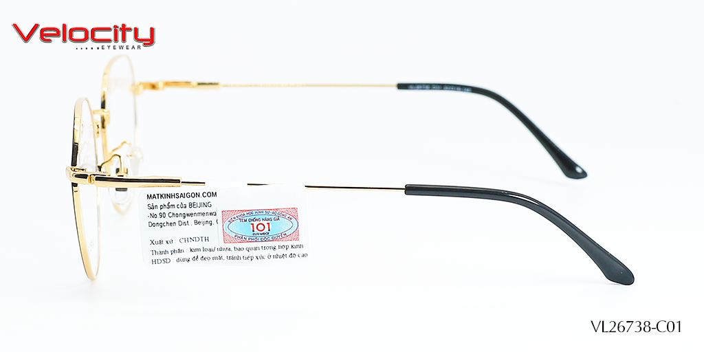 GỌNG KÍNH HỢP KIM VELOCITY VL26738-C01 - Hình 5