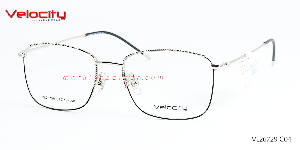 GỌNG KÍNH HỢP KIM VELOCITY VL26729-C04