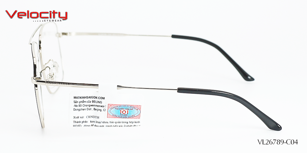 GỌNG KÍNH HỢP KIM VELOCITY VL26789-C04 - Hình 5