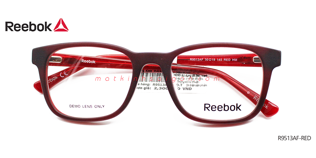 Gọng Kính Nhựa TR90 Reebok R9513AF-RED - Hover