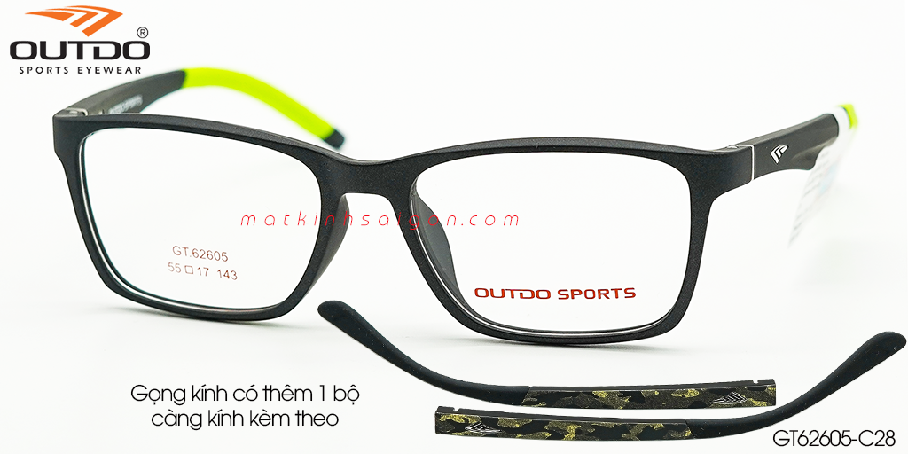 Gọng Kính Nhựa TR90 OUTDO GT62605 C28