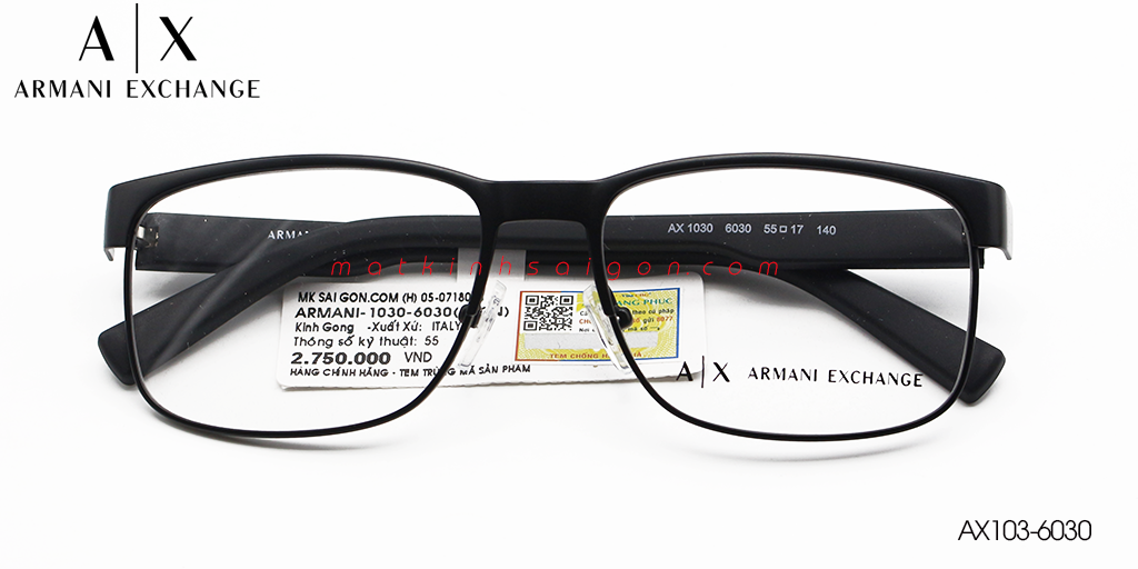 Gọng Kính Hợp Kim Armani Exchange AX103-6030 - Hover