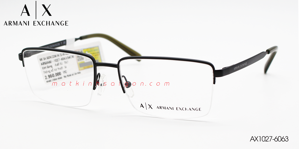 Gọng Kính Hợp Kim Armani Exchange AX1027F-6063