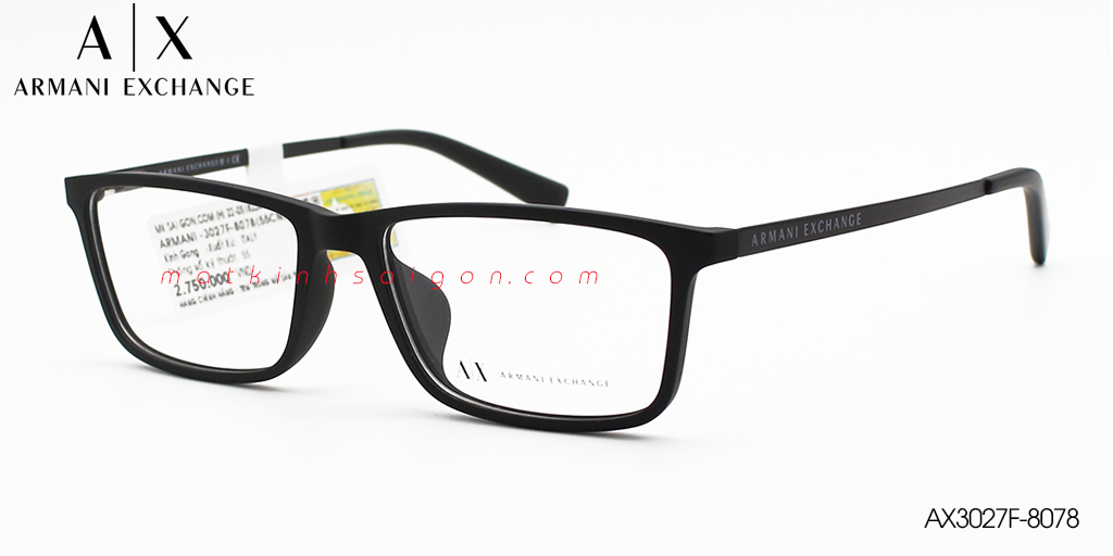 Gọng Kính Nhựa TR90 Armani Exchange AX3027F-8078