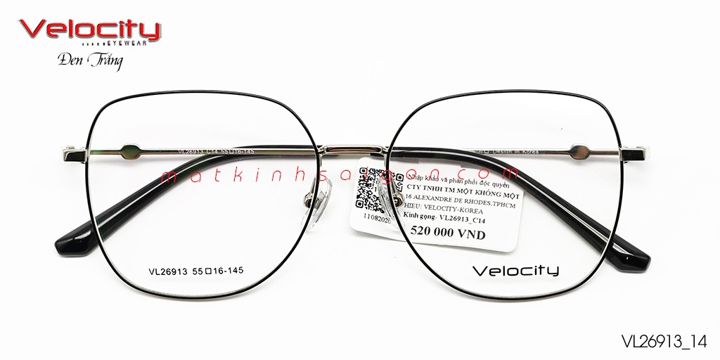GỌNG KÍNH HỢP KIM VELOCITY VL26913_C14 - Hover