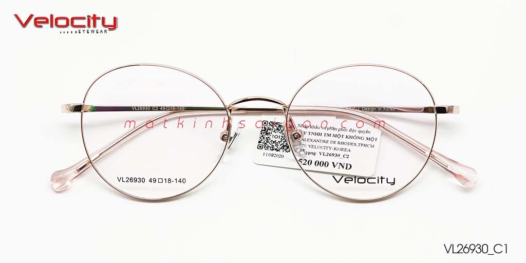 GỌNG KÍNH HỢP KIM VELOCITY VL26930_C2 - Hover