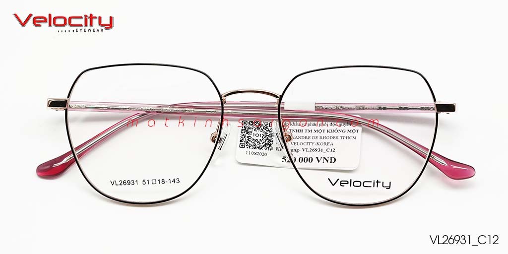 GỌNG KÍNH HỢP KIM VELOCITY VL26931_C12 - Hover