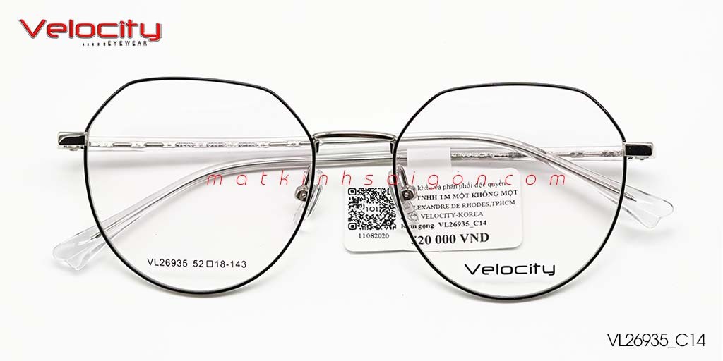 GỌNG KÍNH HỢP KIM VELOCITY VL26935_C14 - Hover
